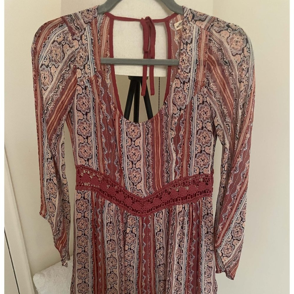 Boho long sleeve dress